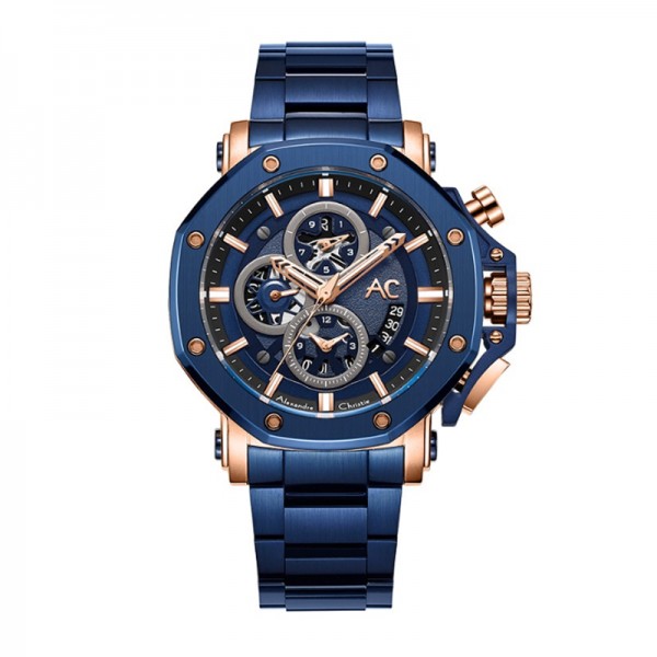 Alexandre Christie AC 9603 Rosegold Blue MCBURBU